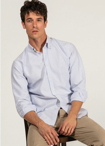 Tela blu best sale camicie
