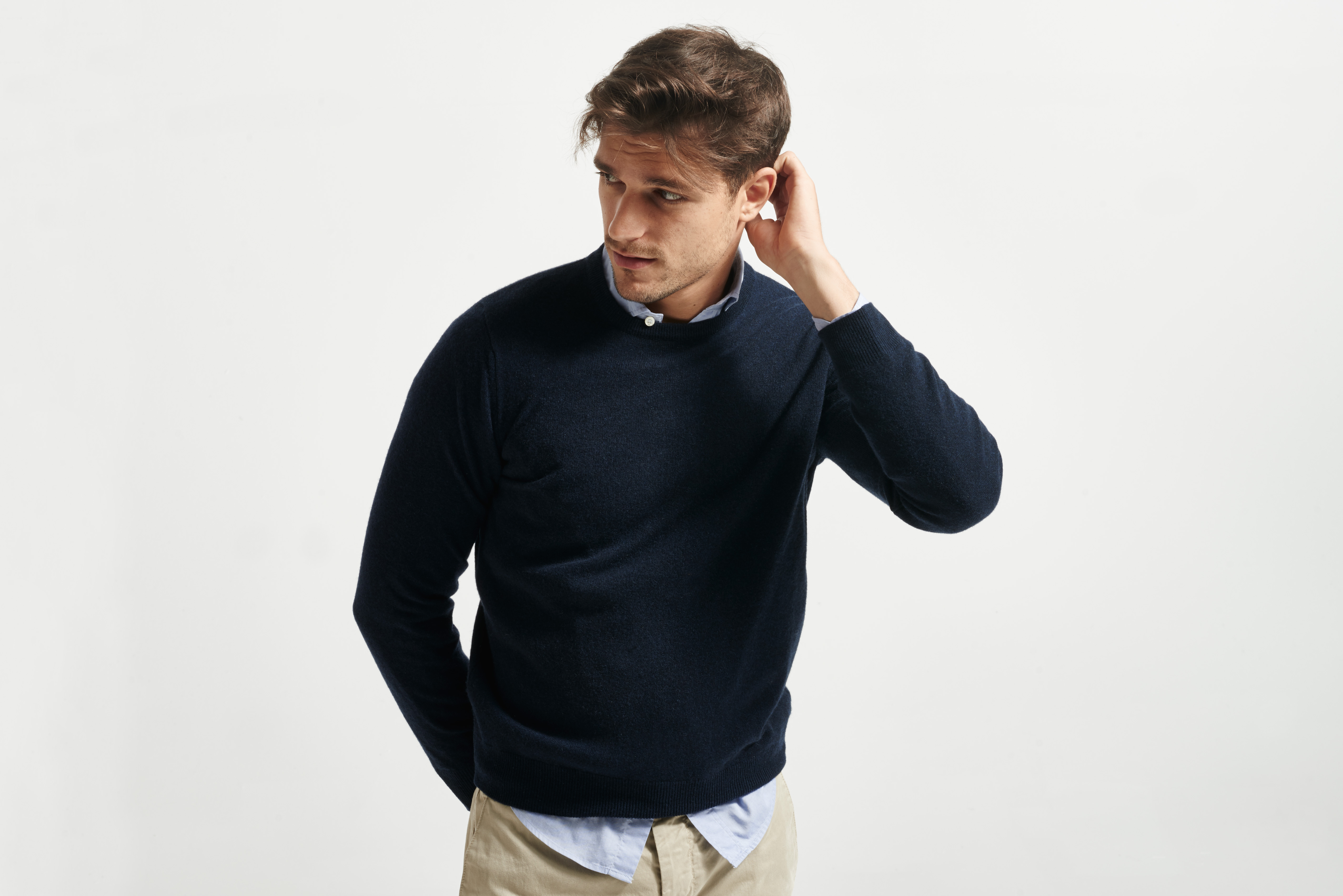 cashmere tela blu