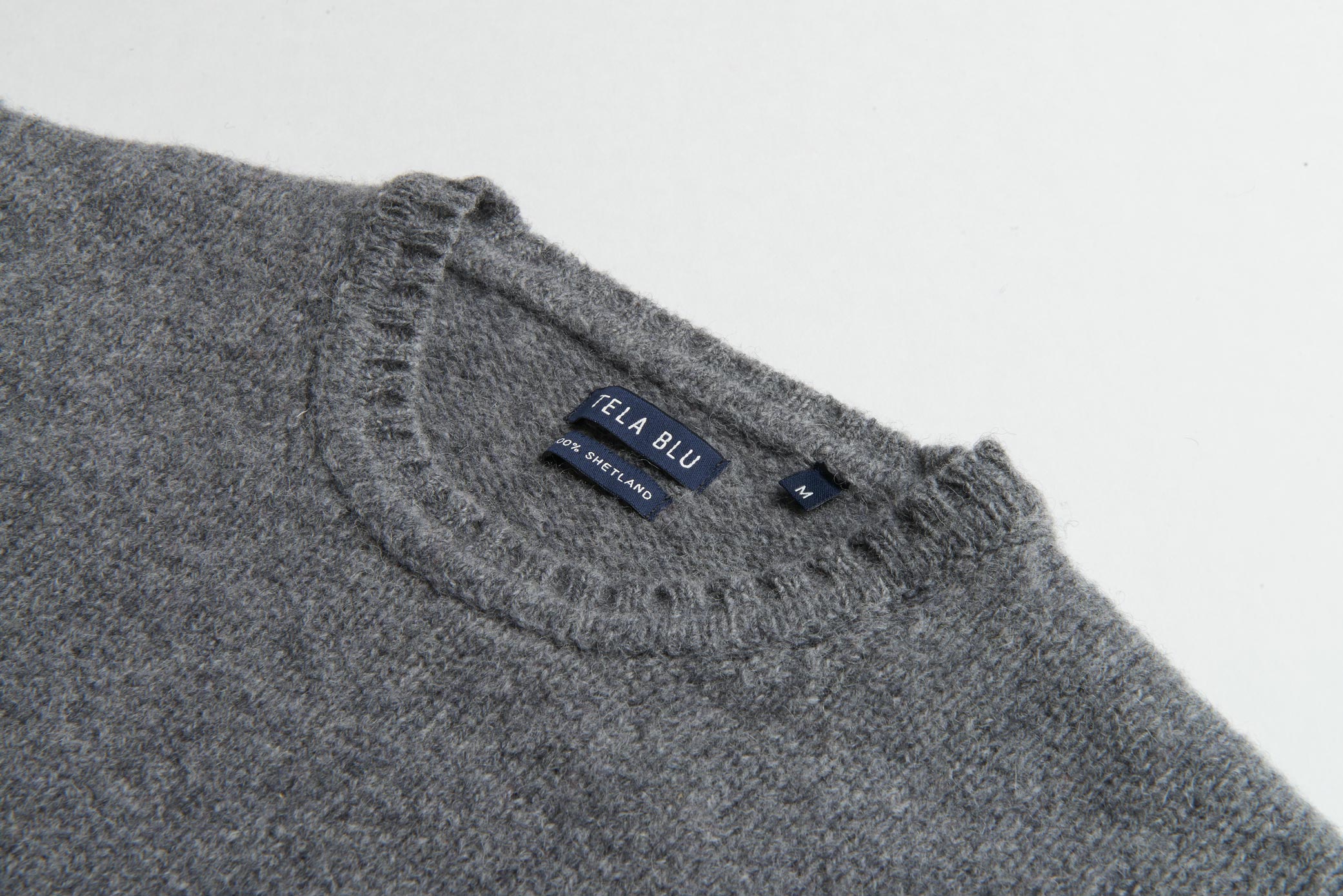 shetland tela blu