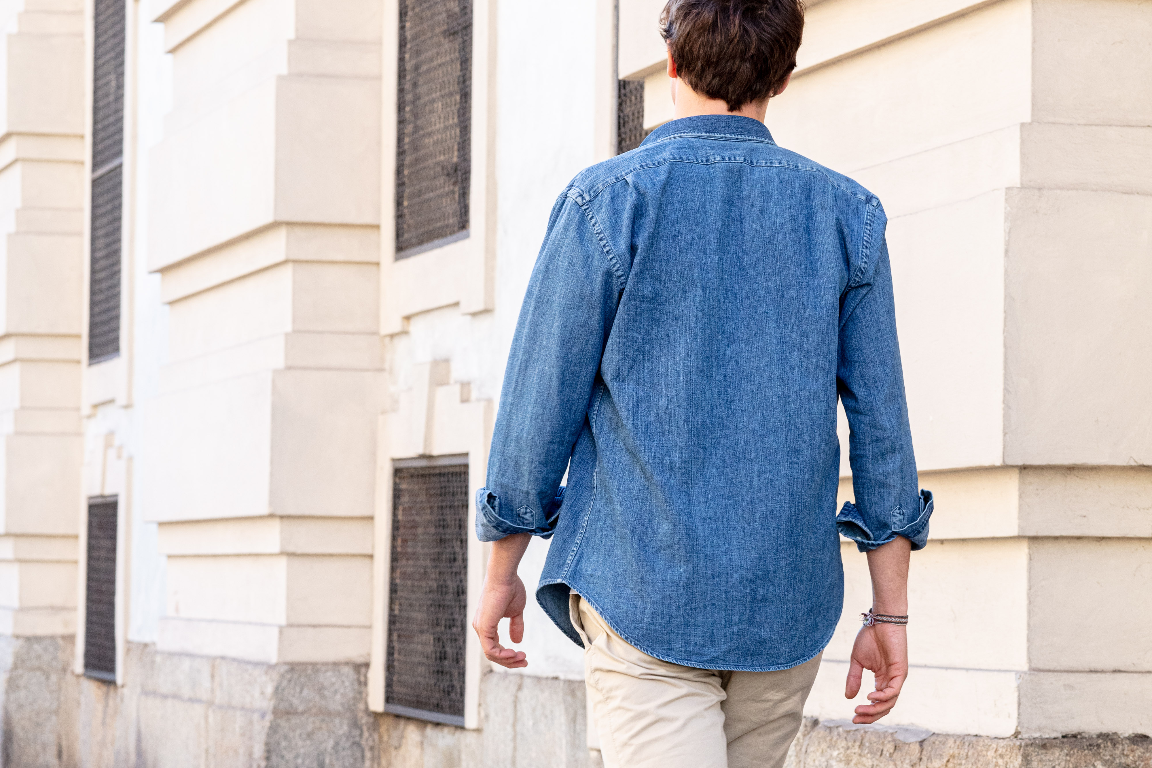 camicia jeans denim button down